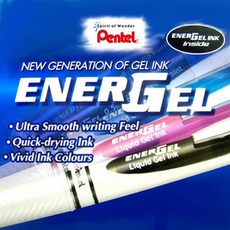 Pentel ENERGEL 펜텔 에너겔 니들팁 (BLN75-W) 0.5mm, 핑크