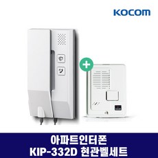 KIP-332A KIP-332D 코콤 아파트인터폰 아날로그 AC용 DC용, KIP-332D(DC24V용)+DS-2D세트