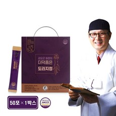 김오곤 원장의 국내산 100% 약 도라지청 스틱 국산 3년근 약도라지 더덕 청 진액 기관지에좋은 고농축 도라지차 더덕차 사포닌 섬유질 식약처 식약청 HACCP 인증 인정 추천, 50포, 1박스, 15g