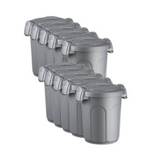 반려동물 식기 급수기 스테판플라스트 사료보관통 8L 실버(2.78kg) X 10, 1