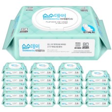 [올더아이템스] 대용량 순수데이 비데물티슈 80매 20팩, 20개, 60g