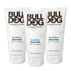 Bulldog Sensitive Shave Gel 불독 센서티브 쉐이브 젤 175mL (3팩)