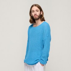 카고브로스 CB SUMMER SCASHI WAFFLE COZY KNIT BLUE
