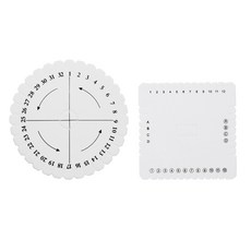 Royalways 2 개 뜨개질 Kumihimo 디스크 문자열 매듭 구슬 공예 직물 보드 DIY 직조기, 1개