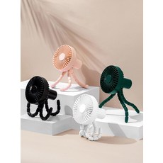 휴대용 다기능 문어발 선풍기 3단풍력 조절 미니 선풍기 F1010, 블랙, 하나, 1개