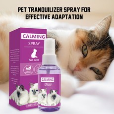 페로몬 스트레스 60ml 진정 고양이 감성 페로스 액세서리 펠리웨이 스프레이, 1개, Purple