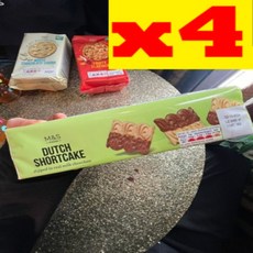 [영국출발] 4팩 막스앤스펜서 더치 쇼트케이크 M&S Dutch shortcake 4개