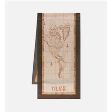 PRIMA CLASSE Geo Heart scarf 48x180 Khaki 24IK1S49116830601