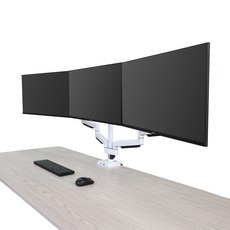 카멜마운트 트리플모니터암 거치대 CMA2TP 모니터브라켓, 블랙