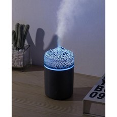 휴대용 미니 가습기 컬러풀 쿨 미스트 USB 전원 침실 사무실 자동차에 안성맞춤 300ml 화이트, Grey Volcanic