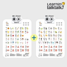 러닝톡톡 [러닝톡톡] 소리나는 유아벽보 톡톡차트1 1+1 (한글+영문), 한글+영문