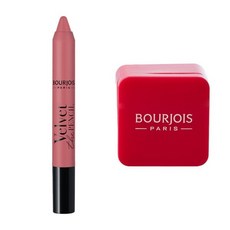 브루조아 Bourjois 부루조아 부르조아 립크레용 벨벳 더 펜슬 004 AMOU-ROSE 아무 로즈 3g 샤프너 포함