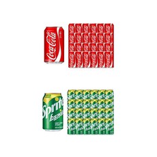 코카콜라 업소용 355ml x 24p + 스프라이트 355ml x 24p, 1세트