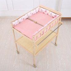 다용도 아기 기저귀 갈이대 이동식 트롤리 기저귀대, 교환대 + D