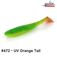 몰릭스 RA 쉐드 3인치 팻 Molix RA Shad 3" FAT 쉐드웜 알라바마리그, 472 - UV Orange Tail
