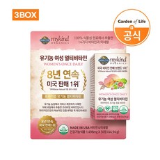  마이카인드 유기농 여성 종합 멀티비타민 30정 [소비기한 24-10-01], 1498mg, 3개 