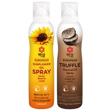 백설 스프레이 오일 200ml 해바라기유 + 트러플 오일 (총2개), 2개