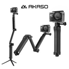 AKASO 아카소 V50X 액션캠 터치스크린 방수 액션캠 자전거 오토바이 블랙박스, V50X+다기능 거치대