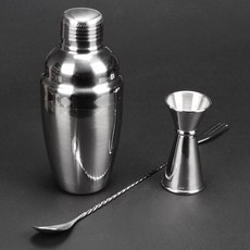 코스토프 스테인레스 스틸 칵테일쉐이커 바텐더 쉐이커 세트, 1개, 550mL 칵테일 쉐이커