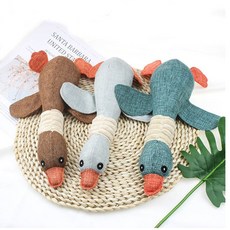 MOCO 강아지 장난감 청둥오리 삑삑이, 브라운