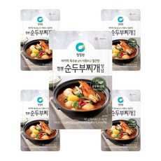 청정원 고메레시피 짬뽕 순두부찌개양념, 5개, 140g