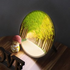 LED조명액자 메타세콰이어길의사계절, 크기선택/타입선택 35cm(na730) / 타입4 겨울