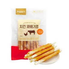 퍼피아이 강아지 간식 치킨 꽈배기 껌 100g, 치킨꽈배기껌100gX5개, 1개 - 강아지간식