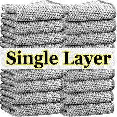 주방 냄비 팬 식기 세척 양면 행주 그물 청소 천 금속 철사 헝, 2.Single Layer, 1개
