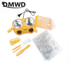 초콜릿 중탕기 DIY 전기 캔디 녹는 냄비 분수 기계 에센셜 오일 비누 수제 멜터 히터 핫 초콜릿 퐁듀 메이, 노란색, 1개