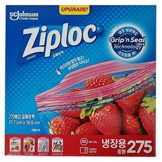 Ziploc 집락 냉장용 지퍼백 (중형 275매 / 대형 160매), 중(M), 160개