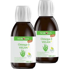 노르산 비건 리퀴드 오메가3 2000mg 레몬맛 100ml x 2 Norsan