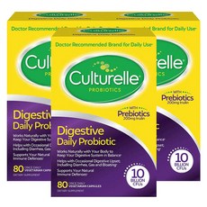 Culturelle 컬처렐 유산균 성인용 80정 배지캡슐 Digestive Health Probiotic