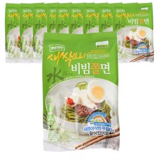 칠갑농산 새싹보리 쫄면 604g x 10개 /계절의 별미 비빔쫄면 쫄면사리/냉면/소면./국수/막국수/식단
