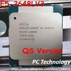 프로세서 2648L QS 무료 제온 2648LV3 코어 E5-2648L V3 LGA2011-3 인텔 1.8GHZ/30MB/12 배송 오리지널 CPU V3 E5 E5