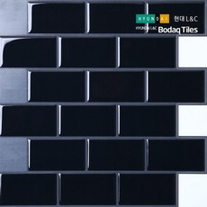 [현대L&C]보닥타일 손쉽게 붙이는 빅브릭 다크그레이