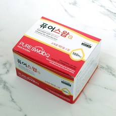 케어메이트 알콜스왑 퓨어스왑큐(핑크) 100매 x 1각