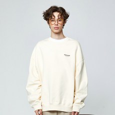 팬콧 베이직 로고 기모 맨투맨(CREAM)_PPTZICR08UI1