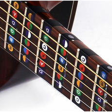 기타음계 스티커 기타스케일 일렉기타 지판 코드 5개묶음, 지판블랙5개SS001435
