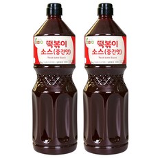 바로소스 떡볶이소스(중간맛) 2.15kg 매콤 달콤 양념장 분식 국물 로제 간식, 2개