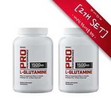[사은품선택-2개 SET] GNC 프로 퍼포먼스 엘 글루타민 1500mg 180정 (캡슐) GNC Pro Performance L Glutamine 1500mg 180caps, 챱스틱(민트),180정, 2개