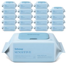 베베숲 센시티브 엠보싱 유아물티슈, 65g, 80매, 20개 80매, 20팩