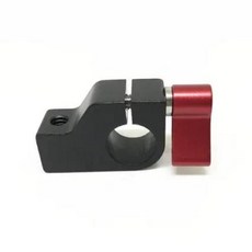 나사 로드 블록 인치 레일 DSLR 리그 시스템 암 알루미늄 마운트 지지대 1/4 매직 팔로우 모니터 클램프 15mm 스레드, 03 Red, 1개