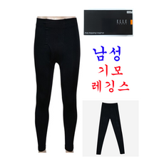 남성 무발 블랙 기모 레깅스 방한 스타킹