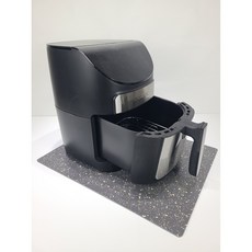 독일모티프매트 에어프라이어 오븐 받침 싱크대상판보호 깔개, 다크초코브라운 도트, 1개