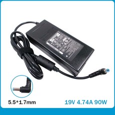 새로운 19 v 4.74a 5.5*1.7mm 90 w 에이서 ac 어댑터 전원 공급 장치 노트북 충전기 ADP 90AB ADP 90CD db a46c m50 x43b s5 w7, 단일, 1개, 단일