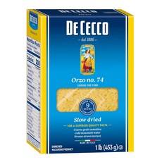 Dececco 오르조 NO.74 파스타, 453g, 1개 - 오르넬리라피카