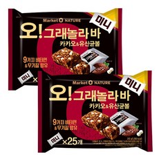오리온 오그래놀라바 카카오&유산균볼 미니 312g(약25개입) X 2개, 1개