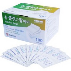 메디탑 일회용 알콜스왑 뉴클린 알콜솜 5BOx 500매입, 5개 - 메디탑알콜스왑