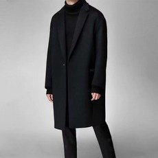뉴타임즈 겨울 캐시미어 모직 코트 하프 남성 울 코트 보온 덧장 모직 코트입니다. 105번 WG Z
