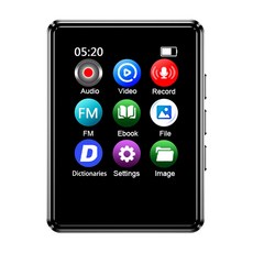 포함 FM 전자책 녹음 플레이어 음악 1 8 인치 라디오 5 0 휴대용 비디오 스피커 워크맨 내장 블루투스 MP4 MP3, Only Black MP3
